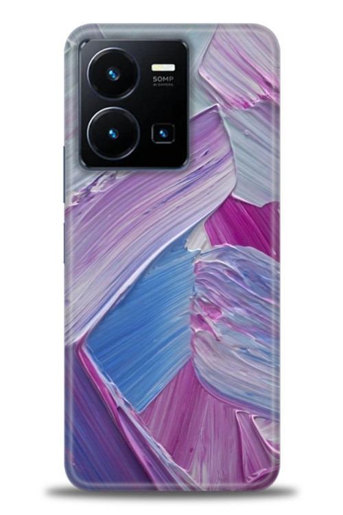 Vivo Y35 Kılıf HD Baskılı Kılıf - Purple