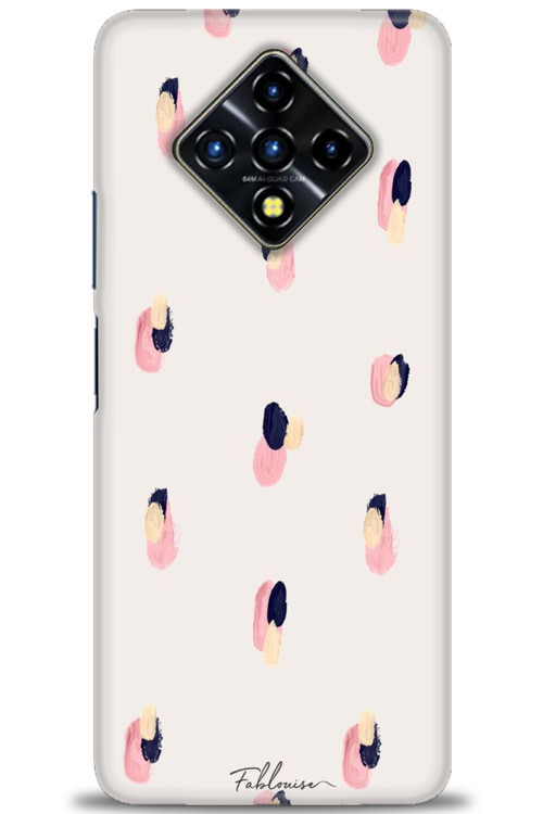 İnfinix Zero 8 Kılıf HD Baskılı Kılıf - Pembe Lacivert