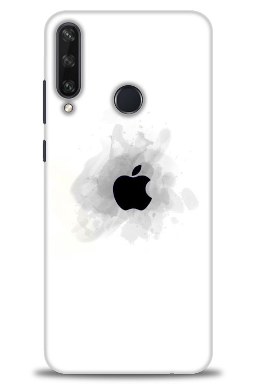 Huawei Y6P Kılıf HD Baskılı Kılıf - Siyah Elma