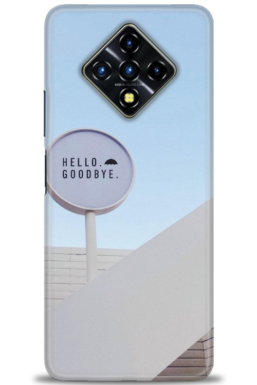 İnfinix Zero 8 Kılıf HD Baskılı Kılıf - Hello GoodBye