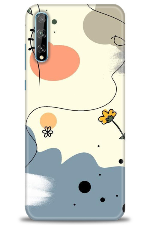Huawei Y8P Kılıf HD Baskılı Kılıf - Papatya