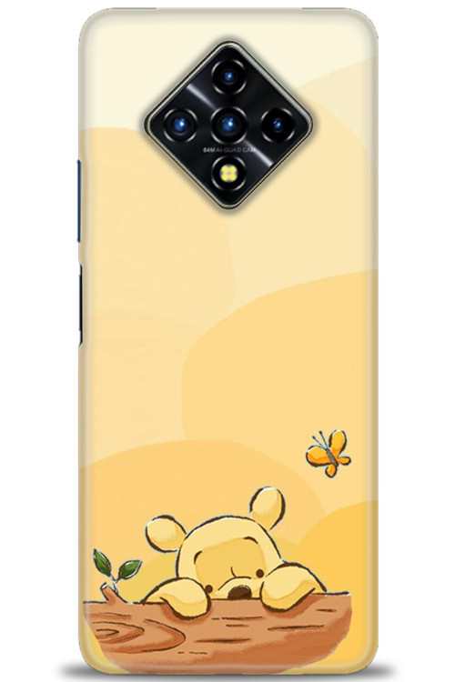 İnfinix Zero 8 Kılıf HD Baskılı Kılıf - Winnie ve Kelebek