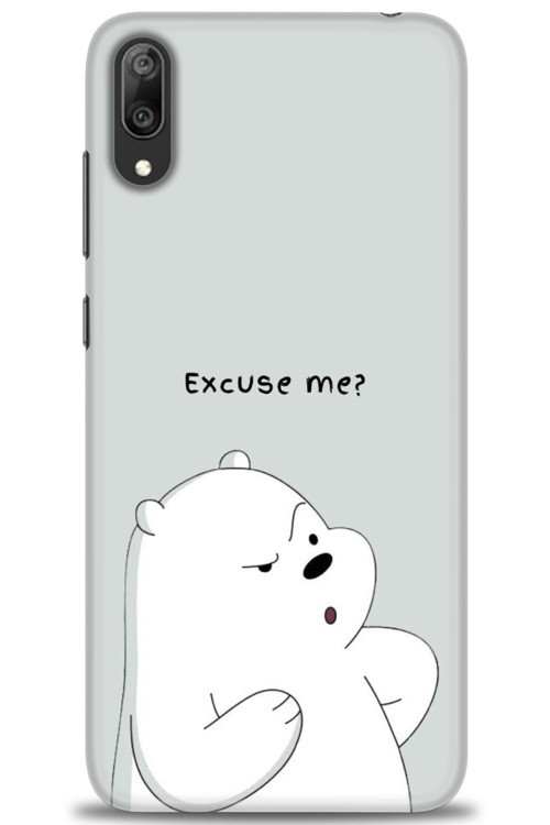 Huawei Y7 Prime 2019 Kılıf HD Baskılı Kılıf - Excuse Me