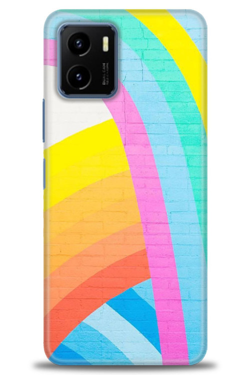 Vivo Y33S Kılıf HD Baskılı Kılıf - Renkli Duvar