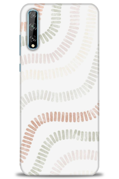 Huawei Y8P Kılıf HD Baskılı Kılıf - Renkli Mozaik