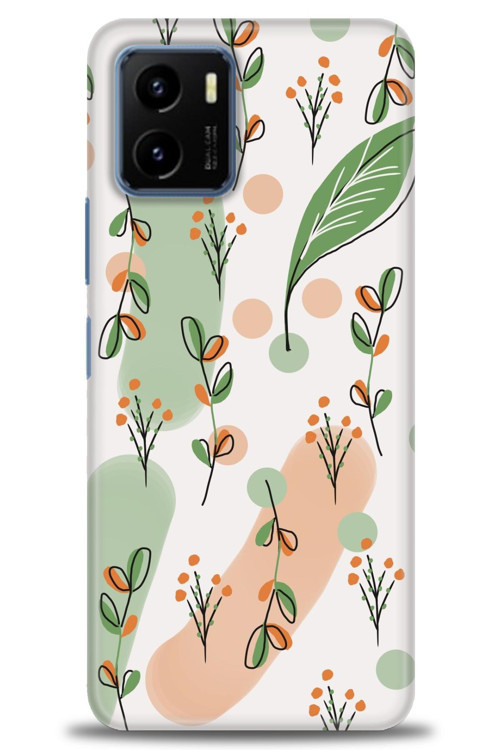Vivo Y32 Kılıf HD Baskılı Kılıf - Flower Pattern