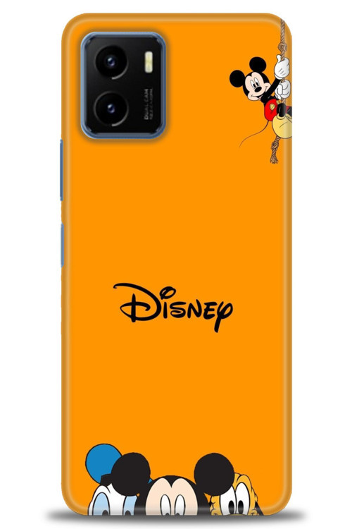 Vivo Y33S Kılıf HD Baskılı Kılıf - Turuncu Disney