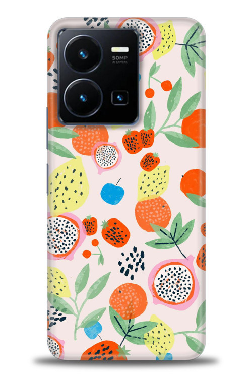 Vivo Y35 Kılıf HD Baskılı Kılıf - Ejder Meyvesi