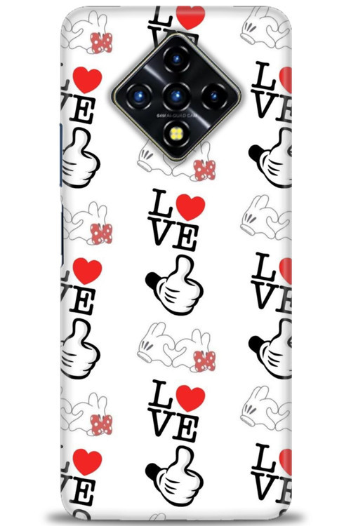 İnfinix Zero 8 Kılıf HD Baskılı Kılıf - Love Mickey