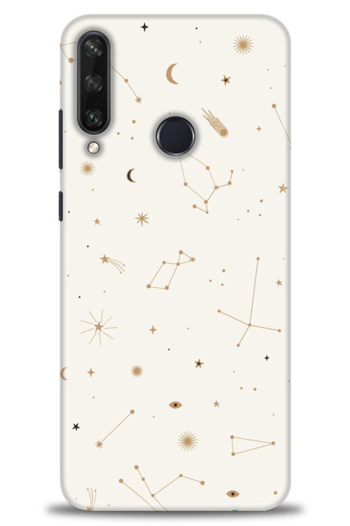 Huawei Y6P Kılıf HD Baskılı Kılıf - Yıldız Haritası