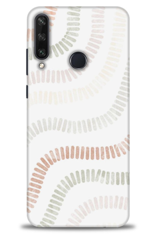 Huawei Y6P Kılıf HD Baskılı Kılıf - Renkli Mozaik