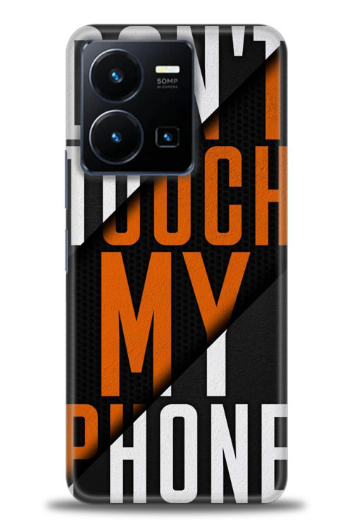Vivo Y35 Kılıf HD Baskılı Kılıf - Dont Touch