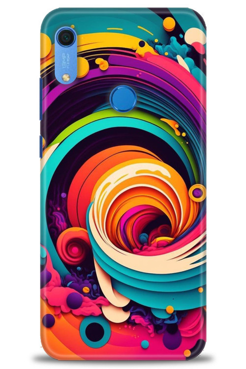 Huawei Y6S Kılıf HD Baskılı Kılıf - Renk Hortumu