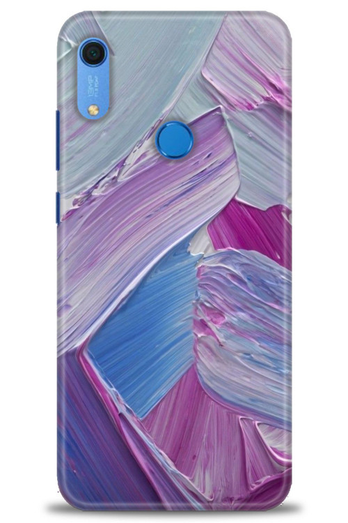 Huawei Y6S Kılıf HD Baskılı Kılıf - Purple