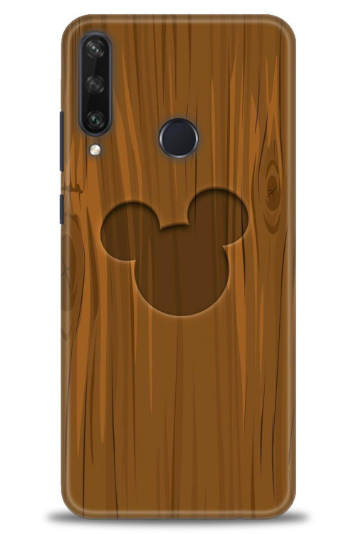 Huawei Y6P Kılıf HD Baskılı Kılıf - Ahşap Mickey