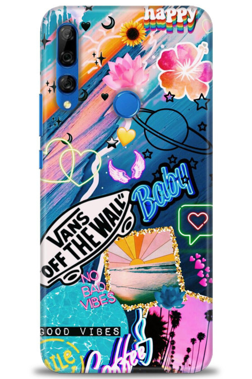 Huawei Y9 Prime 2019 Kılıf HD Baskılı Kılıf - Happy Vans