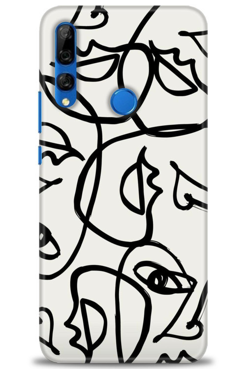Huawei Y9 Prime 2019 Kılıf HD Baskılı Kılıf - Suratlar