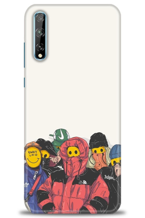 Huawei Y8P Kılıf HD Baskılı Kılıf - Adamlar