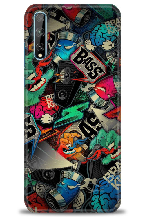 Huawei Y8P Kılıf HD Baskılı Kılıf - Bass