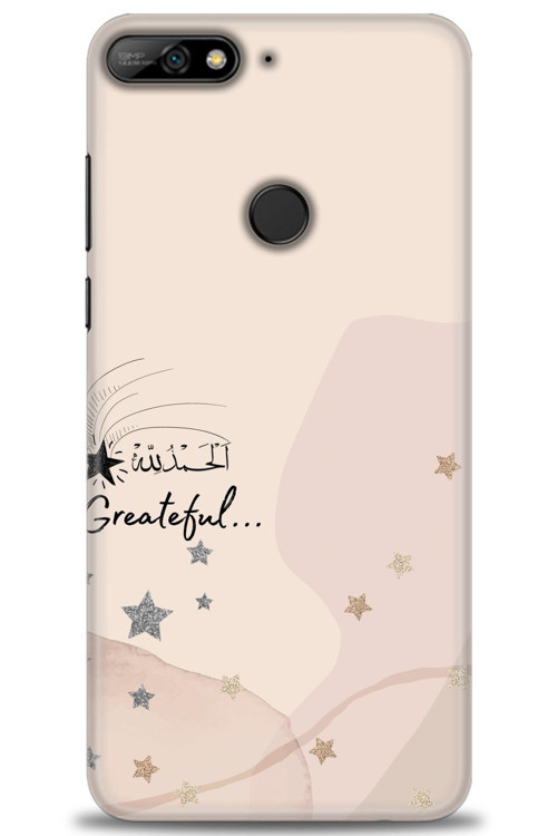 Huawei Y7 2018 Kılıf HD Baskılı Kılıf - Greateful