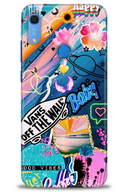 Huawei Y6S Kılıf HD Baskılı Kılıf - Happy Vans