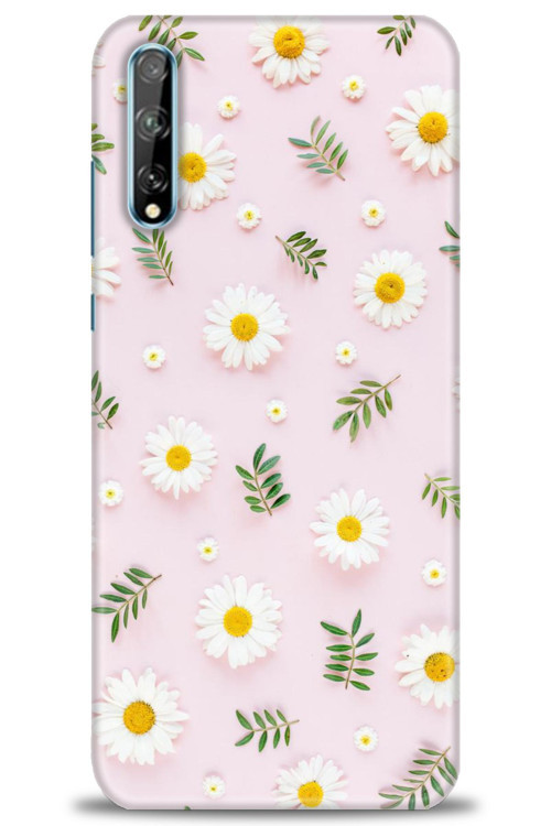 Huawei Y8P Kılıf HD Baskılı Kılıf - Papatyalar