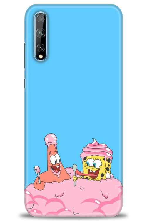 Huawei Y8P Kılıf HD Baskılı Kılıf - SpongeBob