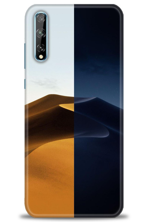 Huawei Y8P Kılıf HD Baskılı Kılıf - Gece ve Gündüz