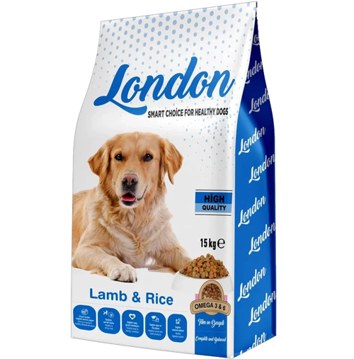 Köpek Maması: Kuzu Etli & Pirinçli 15 kg