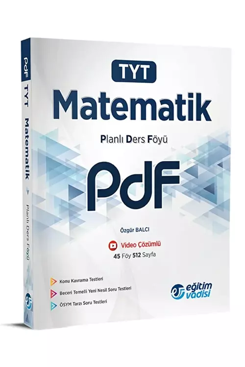 Eğitim Vadisi Tyt Matematik Pdf Planlı Ders Föyü Yeni 2025