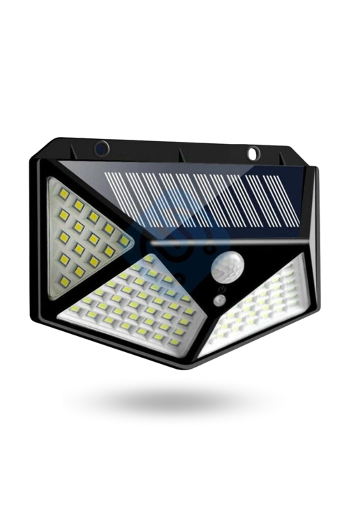 Büro Ev Ofis Yazlık Bahçesi için 100LED Duvar Tip Sensörlü Solar Şarjlı Led Aydınlatma