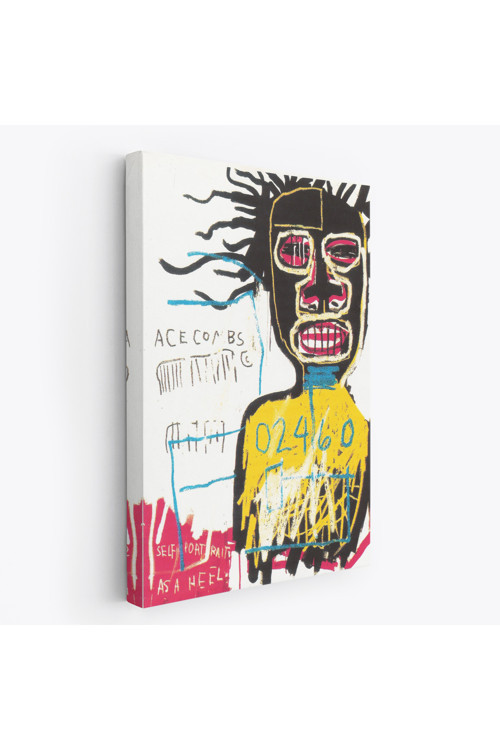 Pamukshop Jean Michel Basquiat'In Kendi Portresi Kanvas Tablo-4967