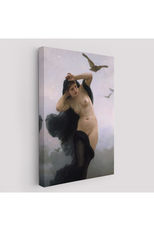 William-Adolphe Bouguereau The Night Duvar Tablosu-6066