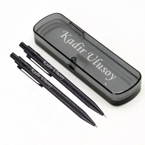 Özel Hediye Kutulu Kurşun ve Tükenmez Kalem Seti