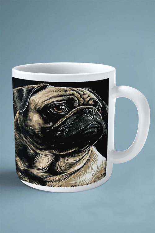 Art hedi̇ye Pug Doberman Köpek Isimli Kişiye Özel Baskılı Kupa Bardak Eskitme