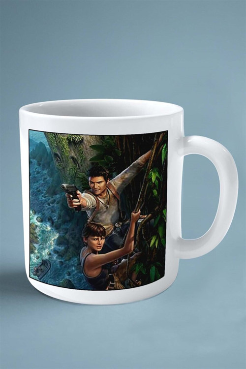 Art hedi̇ye Uncharted 2: Among Thieves Oyun Baskılı Kupa Bardak Çift taraflı Kişiye Özel model 7