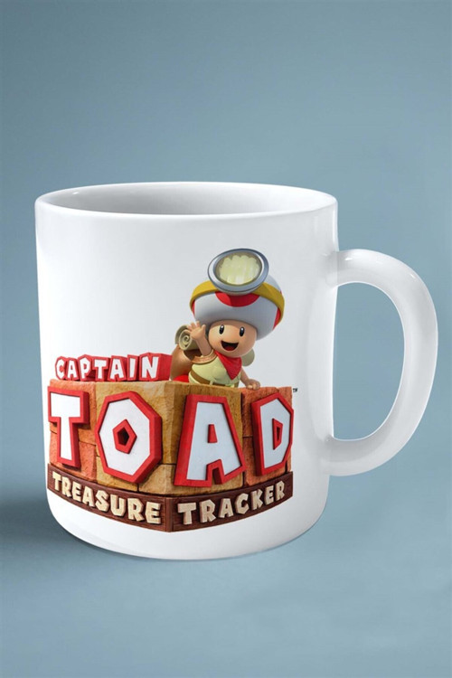 Art hedi̇ye Captain Toad oyun Baskılı Kupa Bardak Çift Taraflı Baskı Kişiye Özel beyaz model 1