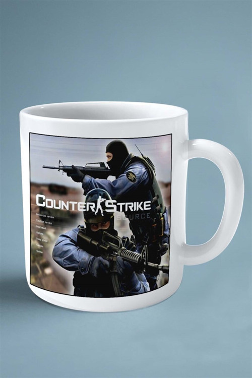 Art hedi̇ye Counter Strike cs 2 csgo Oyun Baskılı Kupa Bardak Çift taraflı Kişiye Özel model 6