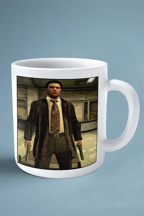 Art hedi̇ye max payne Oyun Baskılı Kupa Bardak Çift Taraflı Baskı Kişiye Özel model 5