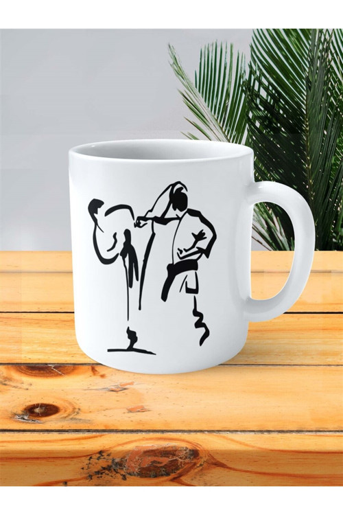 Art hedi̇ye karate Baskılı Kupa Bardak Kişiye Özel Model 4