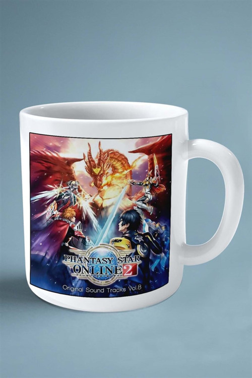 Art hedi̇ye Phantasy Star online Oyun Baskılı Kupa Bardak Çift Taraflı Baskı Kişiye Özel model 1