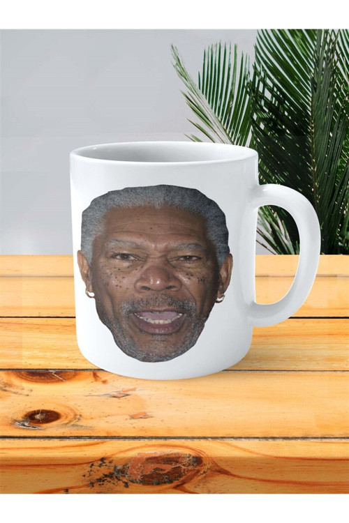 Art hedi̇ye morgan freeman Baskılı Kupa Bardak Kişiye Özel Model 1