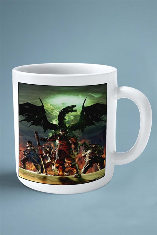 Art hedi̇ye The Art Of Dragon Age Inquisition Oyun Baskılı Kupa Bardak Çift Taraflı Baskı Kişiye Özel model 2