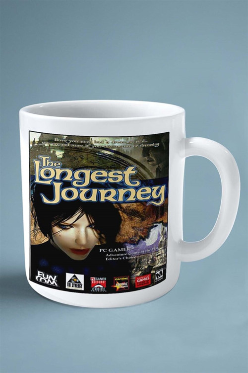 Art hedi̇ye The Longest Journey Oyun Baskılı Kupa Bardak Çift Taraflı Baskı Kişiye Özel model 4