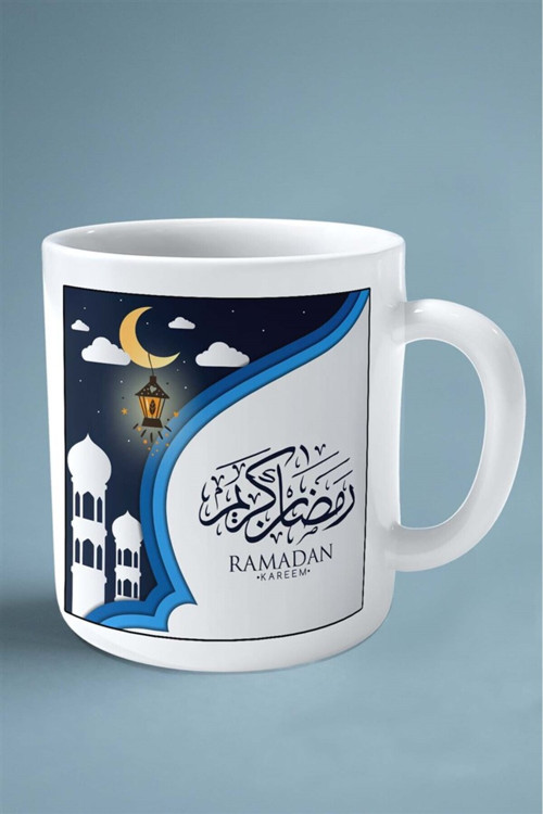 Art hedi̇ye ramazan İslamiyet Baskılı Kupa Bardak Çift Taraflı Baskı Kişiye Özel Model 17