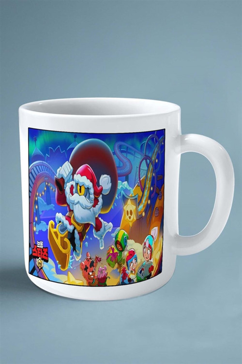 Art hedi̇ye brawl stars oyun Baskılı Kupa Bardak Çift Taraflı Baskı Kişiye Özel model 2