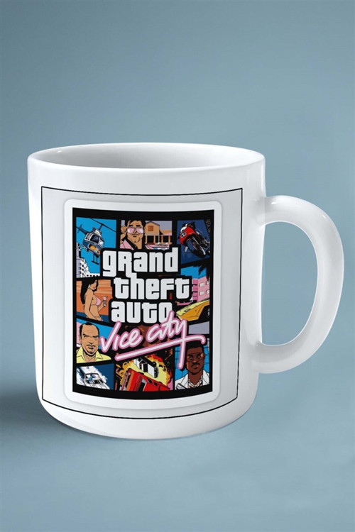 Art hedi̇ye Grand Theft Auto gta Oyun Baskılı Kupa Bardak Çift taraflı Kişiye Özel model 9