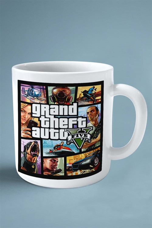 Art hedi̇ye Grand Theft Auto gta Oyun Baskılı Kupa Bardak Çift taraflı Kişiye Özel model 22