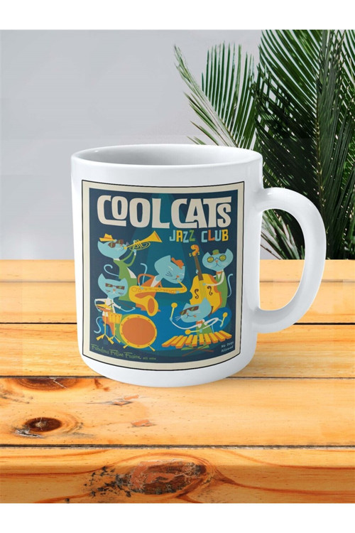Art hedi̇ye coolcats Baskılı Kupa Bardak Kişiye Özel desen