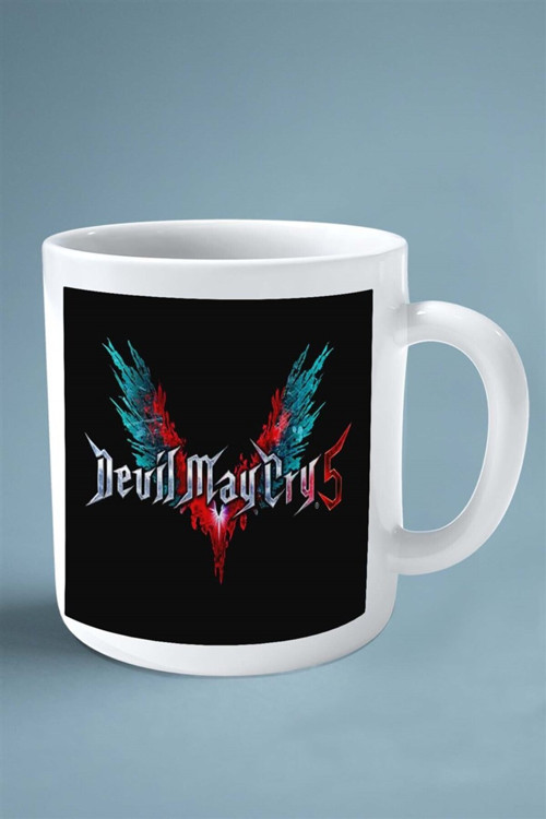 Art hedi̇ye devil may Oyun Baskılı Kupa Bardak Çift Taraflı Baskı Kişiye Özel model 1